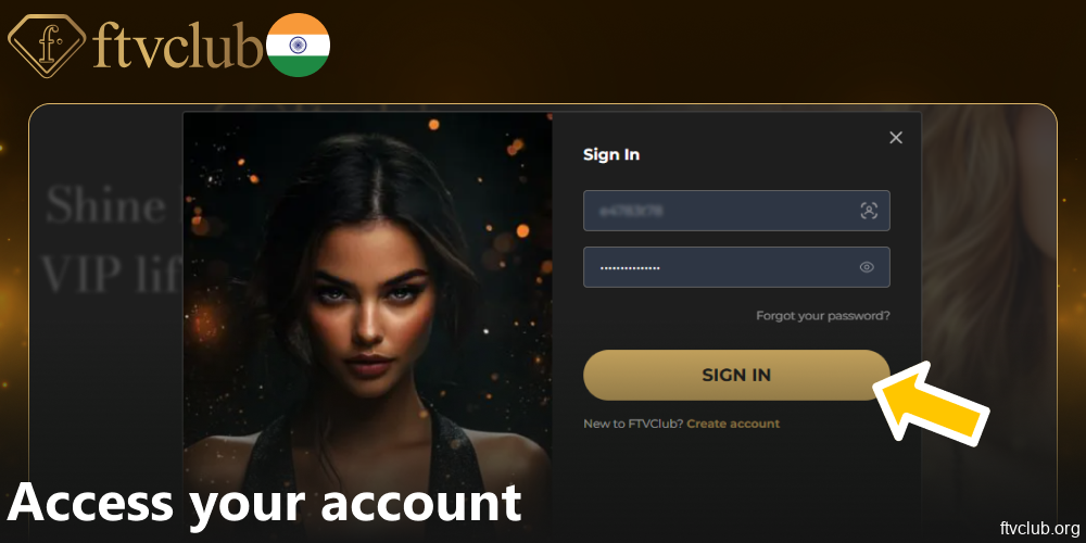 Access your account on FTVClub