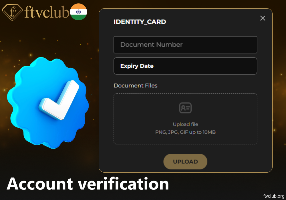 FTVClub account verification rules for players from India
