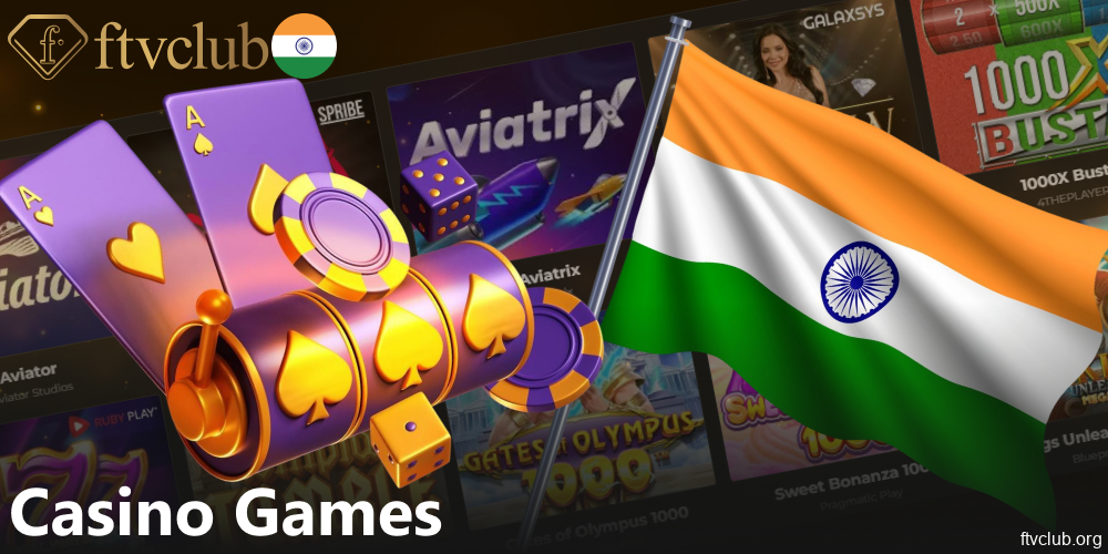 Play casino games available on FTVClub in India