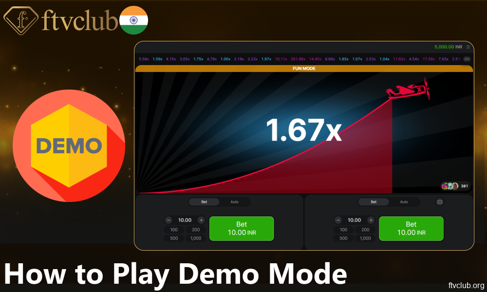 Guide on playing Aviator on FTVClub India in deemo mode