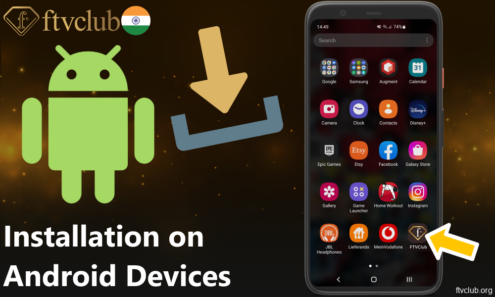 Guide on FTVClub app installation on Android