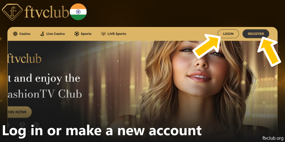 Log in or make a new account on FTVClub