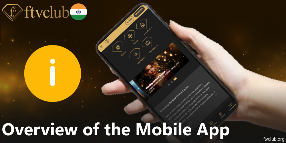 Information about the FTVClub mobile app and its main fetaures